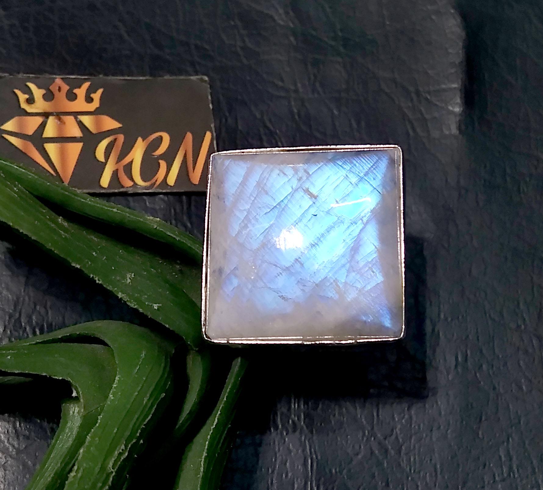 Genuine Rainbow Moonstone Ring, Solid 925 Starling Silver Ring, Very Beautiful Nice Ring, For Girls & Women, Handmade Making Silver Ring.